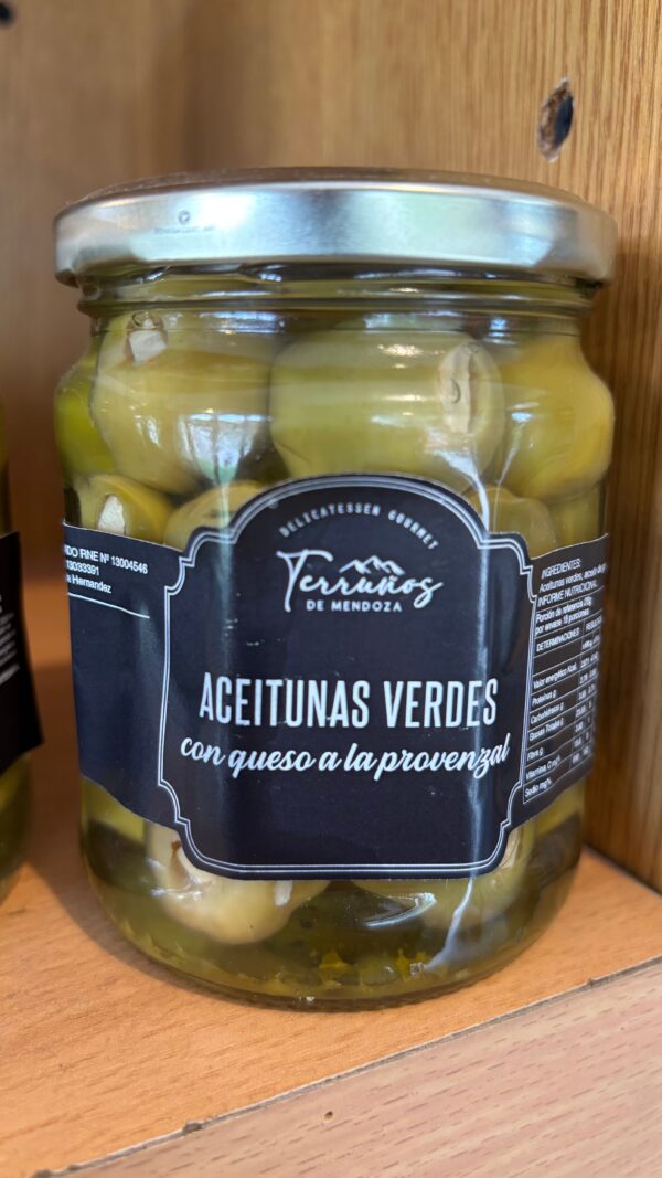 TERRUÑOS - ACEITUNAS VERDES CON QUESO A LA PROVENZAL