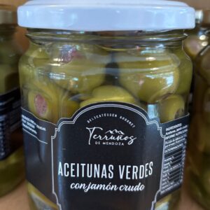 TERRUÑOS - ACEITUNAS VERDES CON JAMON CRUDO
