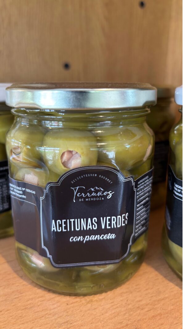 TERRUÑOS - ACEITUNAS VERDES CON PANCETA
